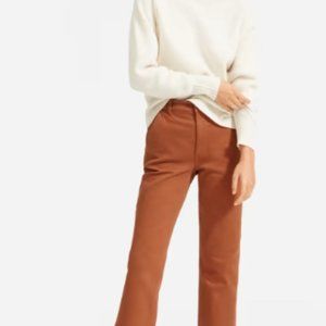 Everlane straight leg crop pants - cocoa brown 0